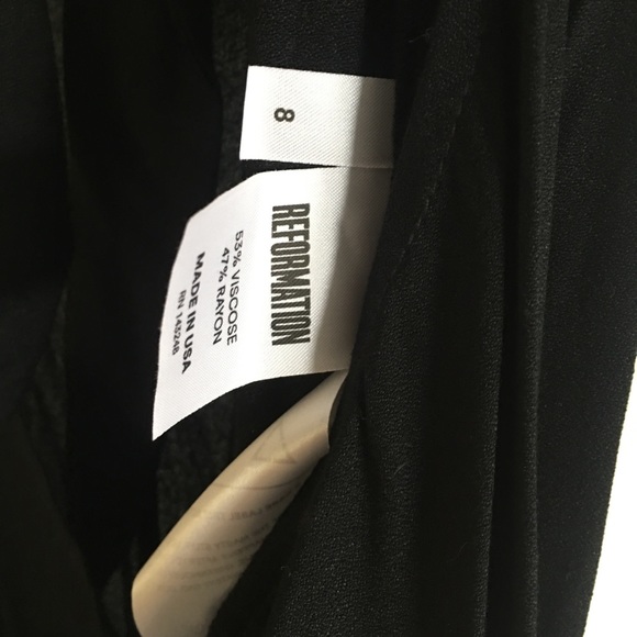 NWT Reformation Orchid in Black - Picture 8 of 8